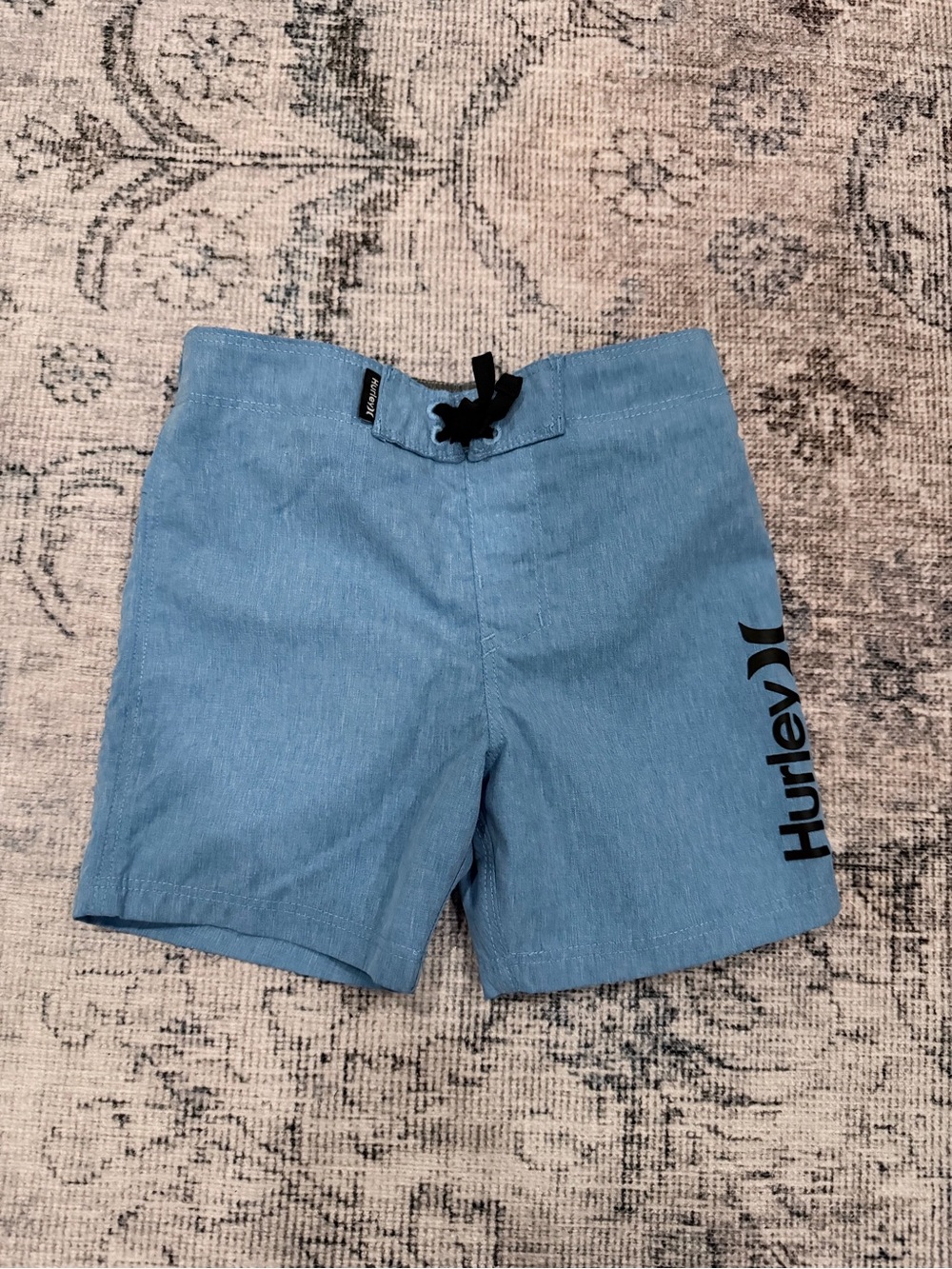 Hurley Men’s Light Blue Hybrid Shorts with Black Logo